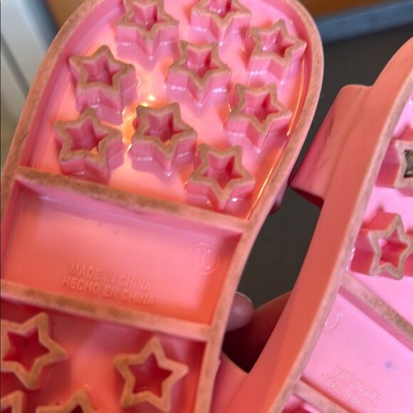 Old Navy Pink Sandals Comfortable Summer Footwear size 10 - Picture 5 of 7